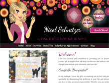 Tablet Screenshot of conciergeforyoursoul.com